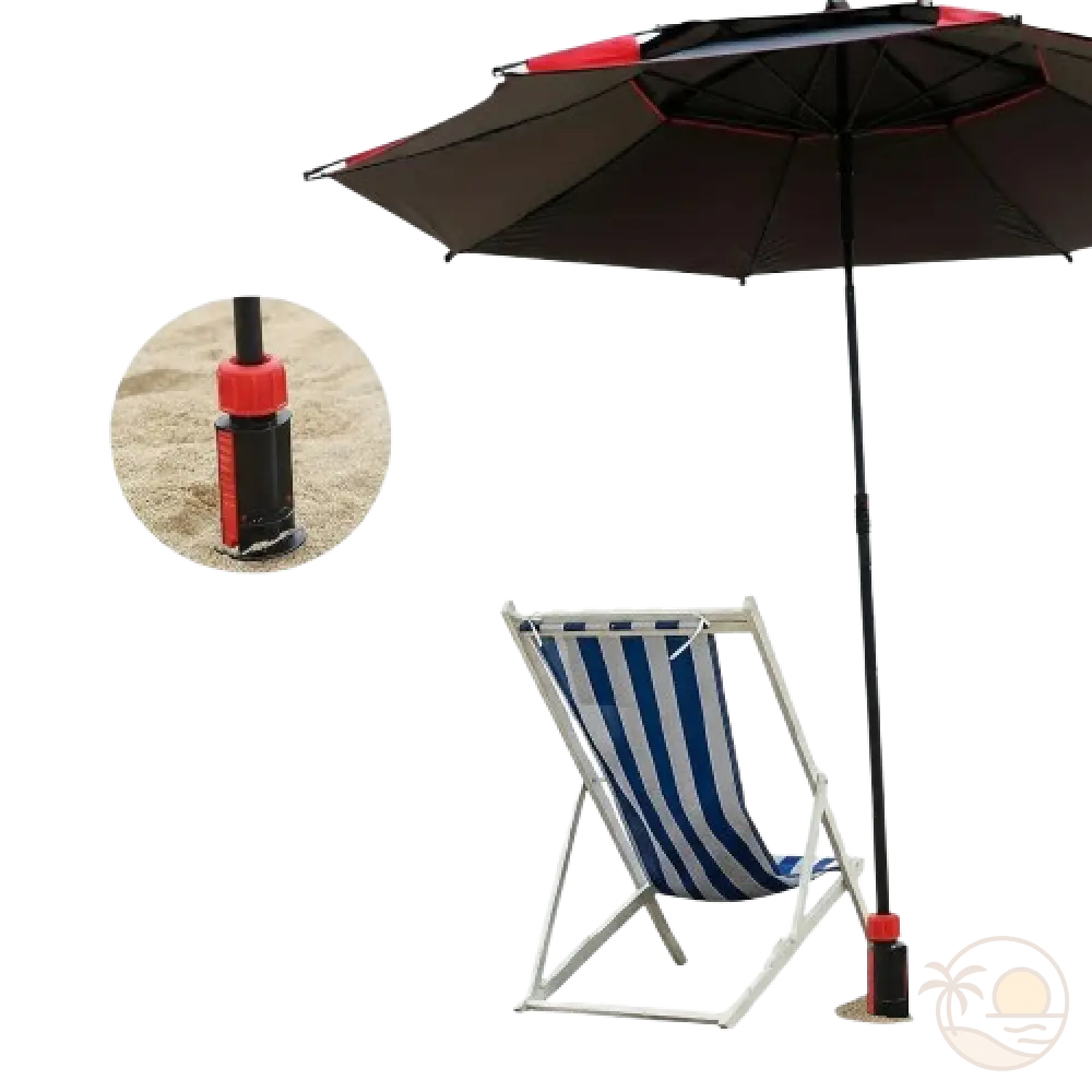 ancrage pour parasol de plage installe