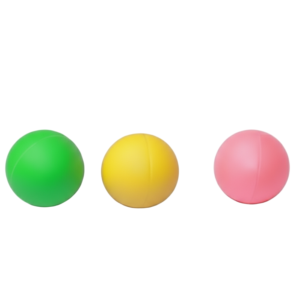 balles raquettes de plage vert jaune rose