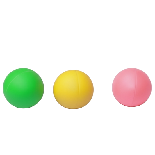 balles raquettes de plage vert jaune rose