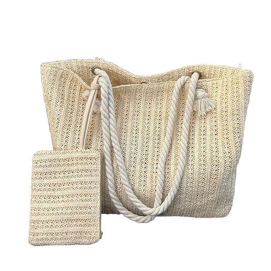 cabas de plage en paille 1