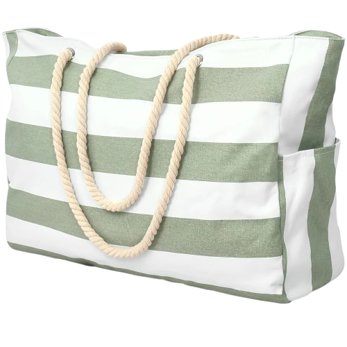 cabas de plage vert 2