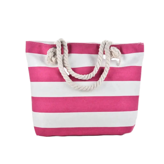 cabas sac de plage rose