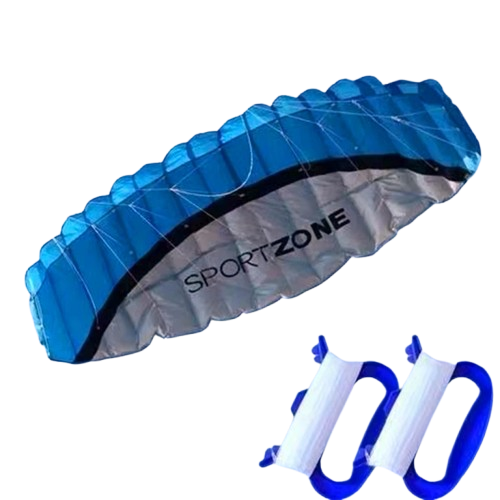 cerf-volant de traction bleu