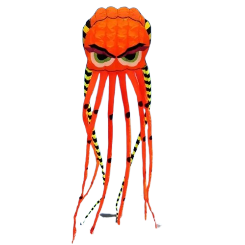 cerf-volant pieuvre orange