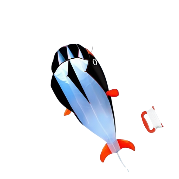 cerf volant baleine noire
