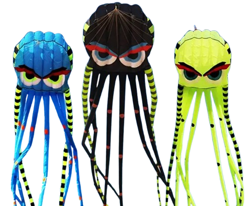 cerfs-volants pieuvres