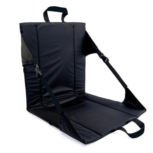 chaise de plage basse pliante noire