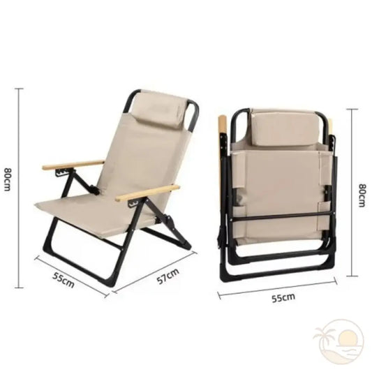 chaise de plage inclinable dimensions