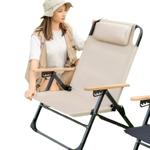 chaise de plage inclinable femme