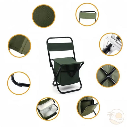 chaise de plage pliable avec rangement options