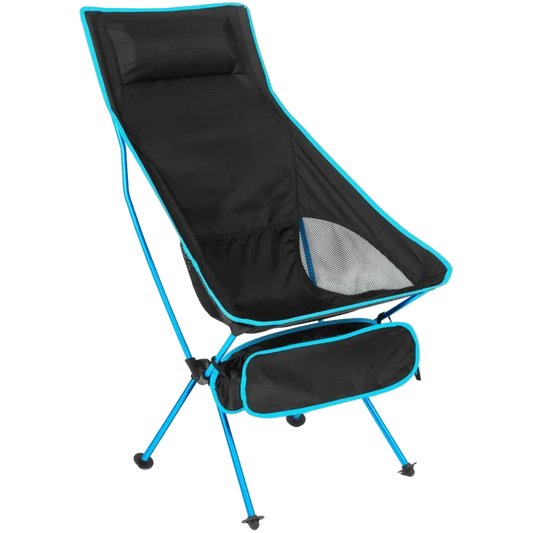 chaise pliable de plage bleu clair