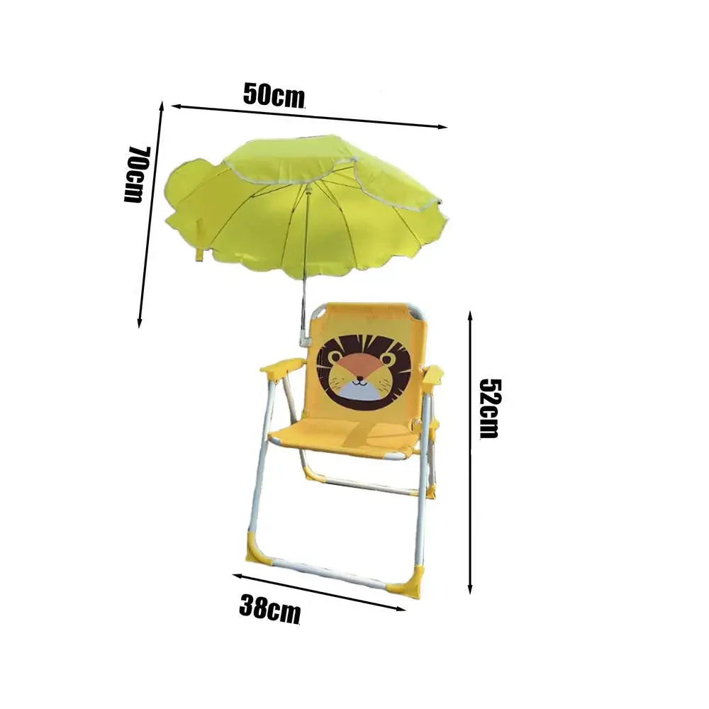 chaises de plage enfant jaune