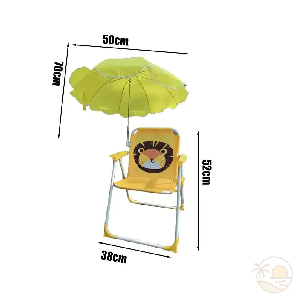 chaises de plage enfant jaune