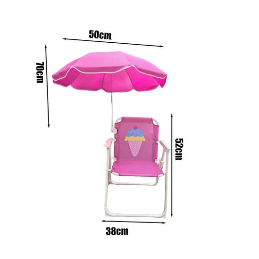 chaises de plage enfant rose