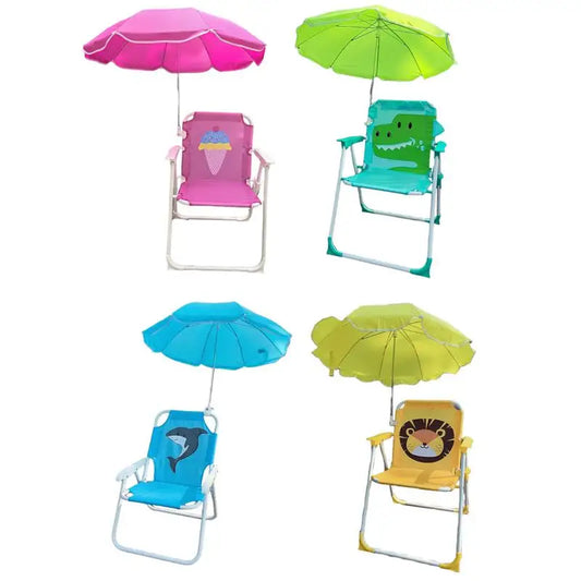chaises de plage enfant rose vert bleu jaune