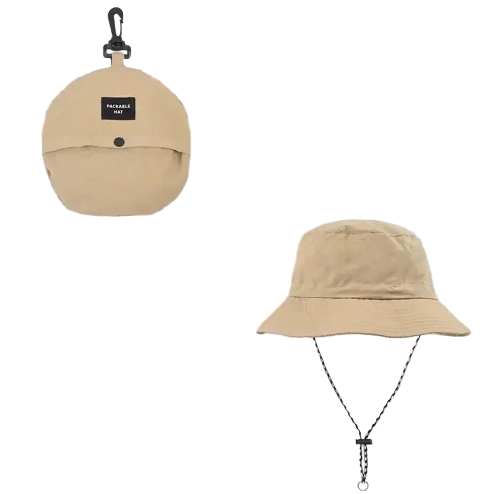 chapeau bob beige ouvert ferme