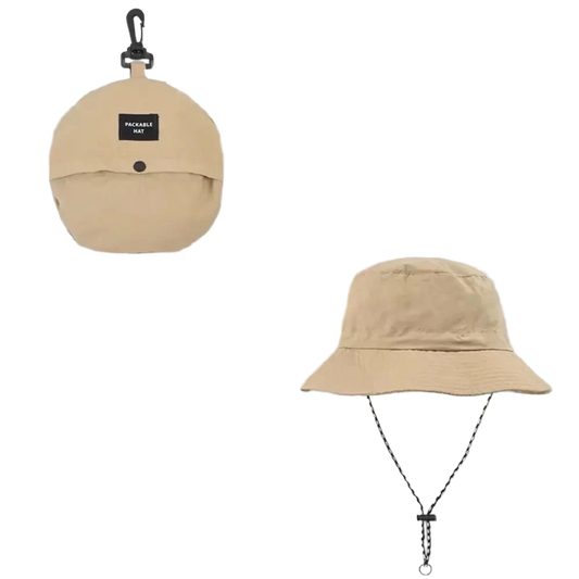 chapeau bob beige ouvert ferme