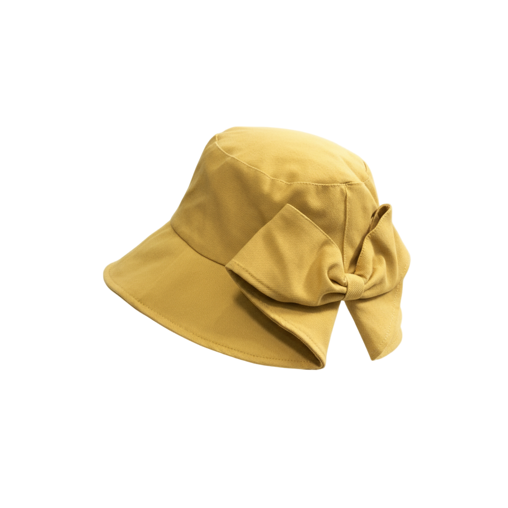 chapeau bob pour femme jaune