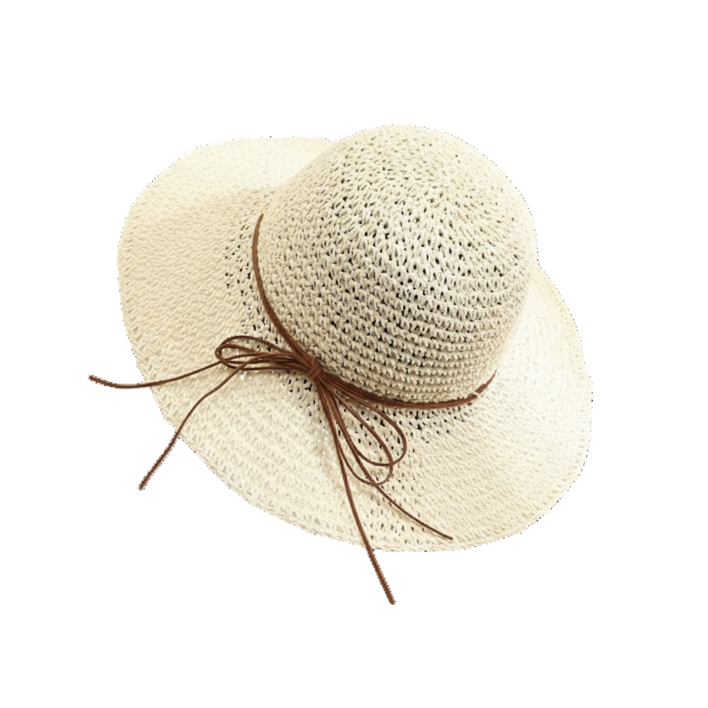 chapeau capeline blanc