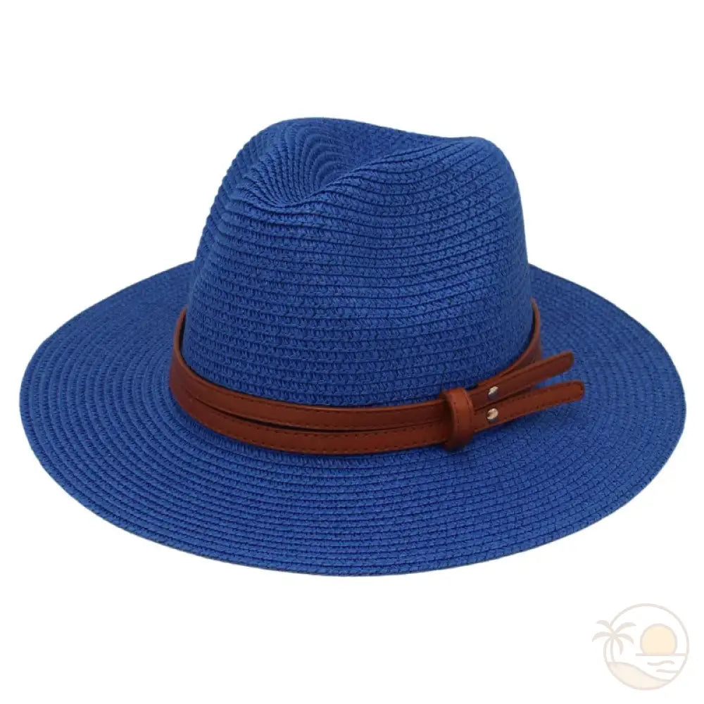chapeau fedora femme bleu roi