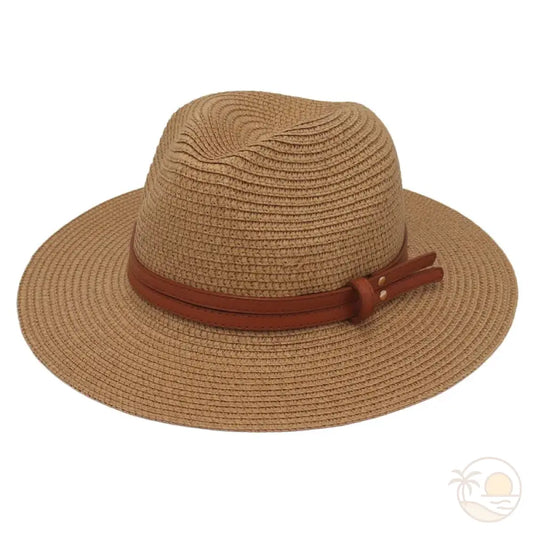 chapeau fedora femme marron clair