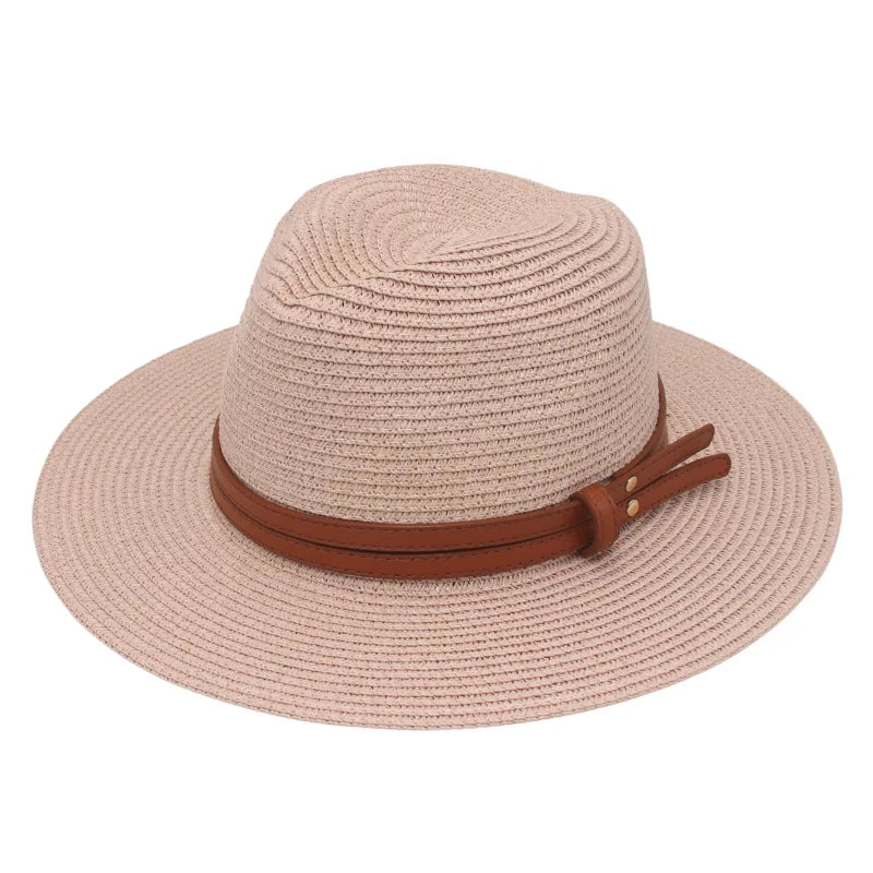 chapeau fedora femme rose poudre