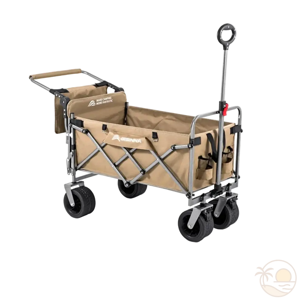 chariot de plage tout terrain beige