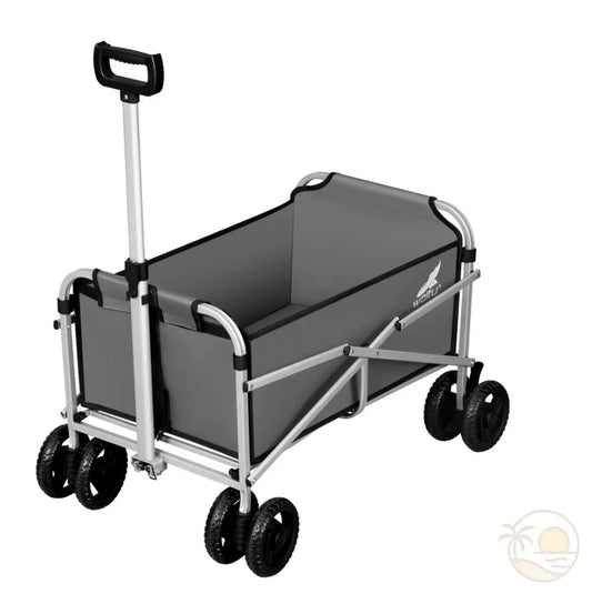 chariot de transport plage gris