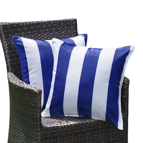 coussin de plage chaise bleu