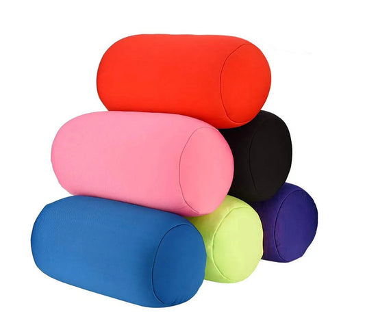 coussin de plage microbille bleu vert rouge noir