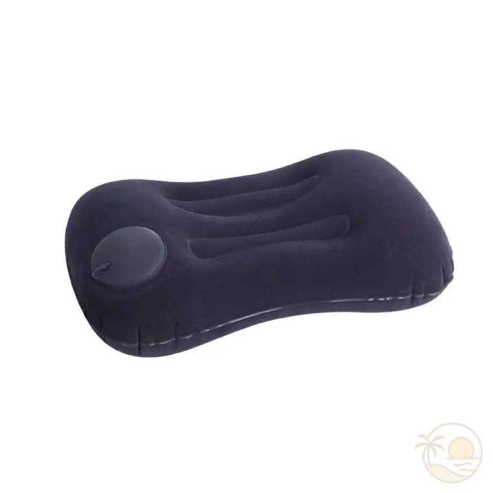 coussin gonflable de plage bleu marine