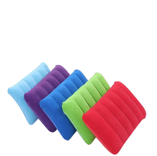 coussins de plage gonflables rouge vert bleu violet