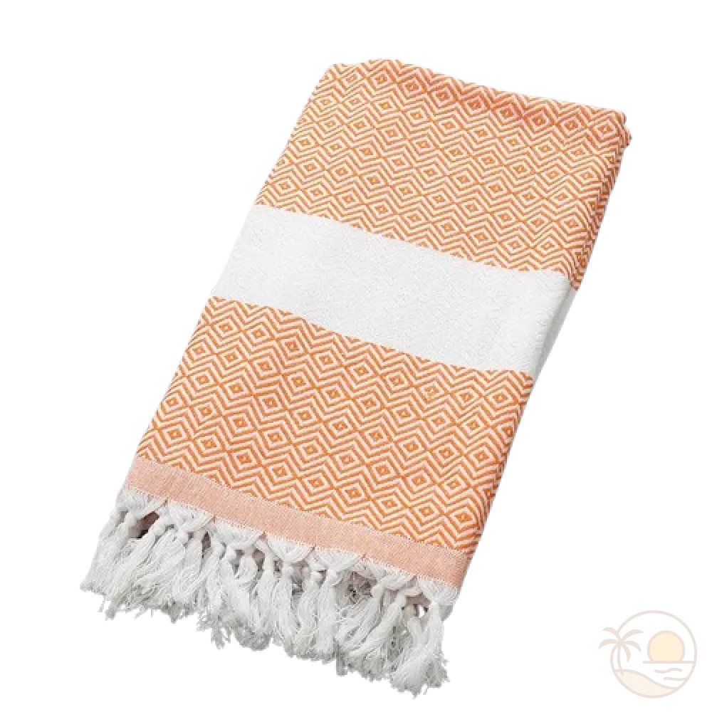 drap de plage fouta orange