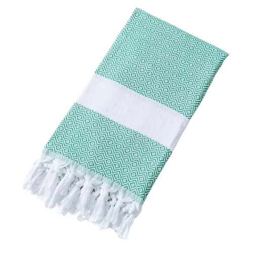 drap de plage fouta vert