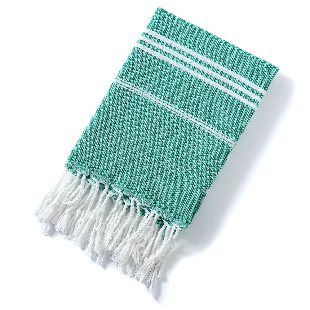 fouta de plage vert