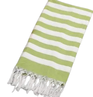 fouta drap de plage vert