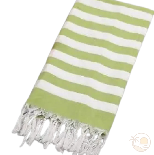 fouta drap de plage vert