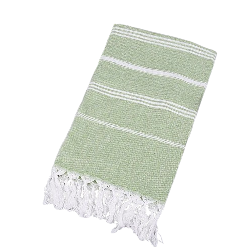 fouta serviette plage vert pomme