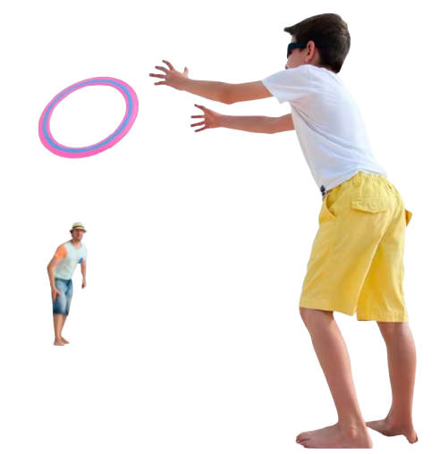 frisbee anneau rose sport