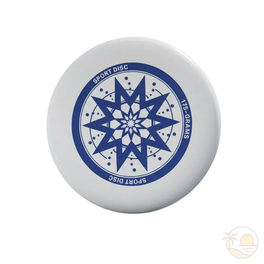 frisbee competition blanc et bleu