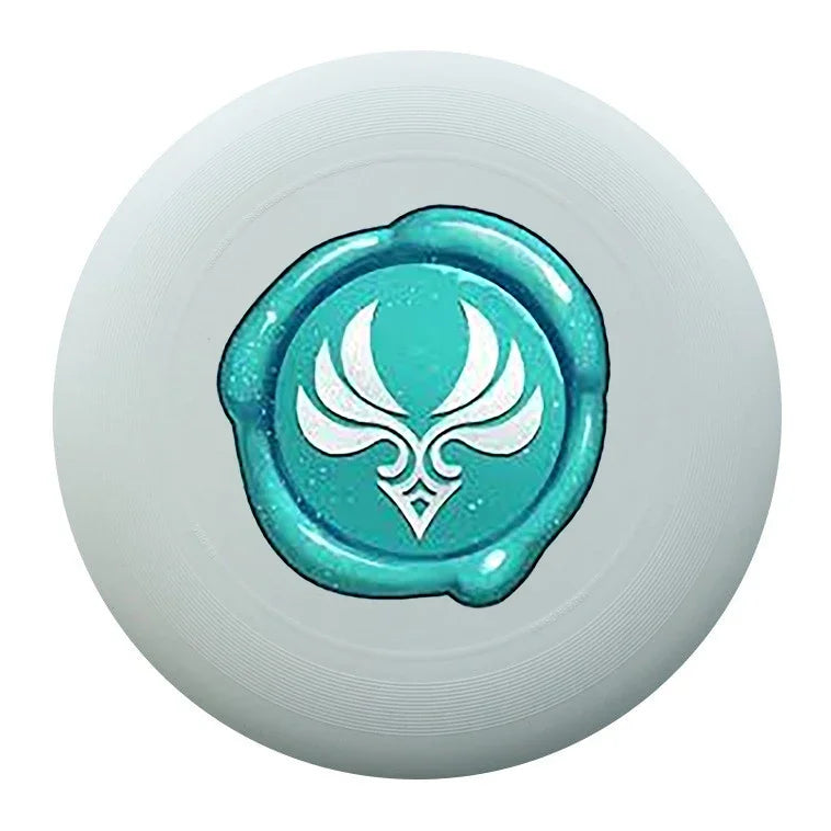 frisbee plage cachet de cire