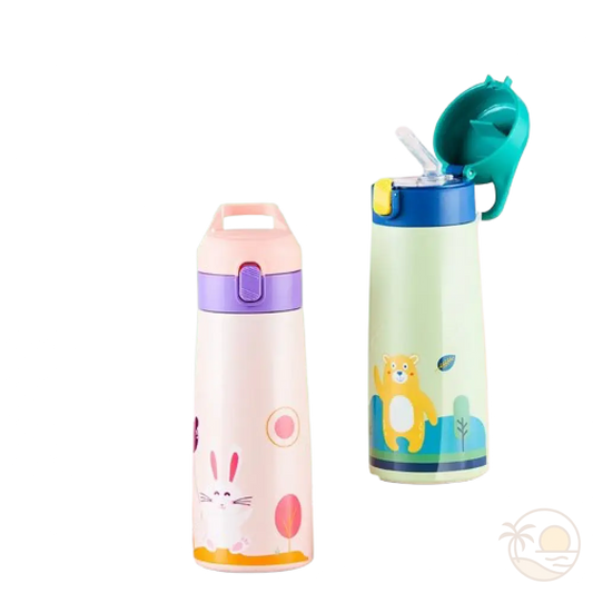 gourde isotherme enfant lapin ours