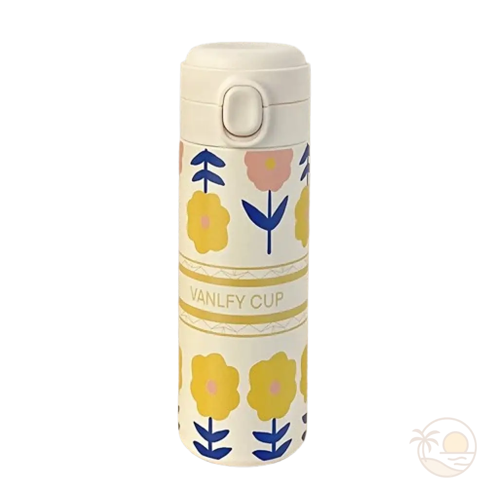 gourde isotherme fleurie tournesols