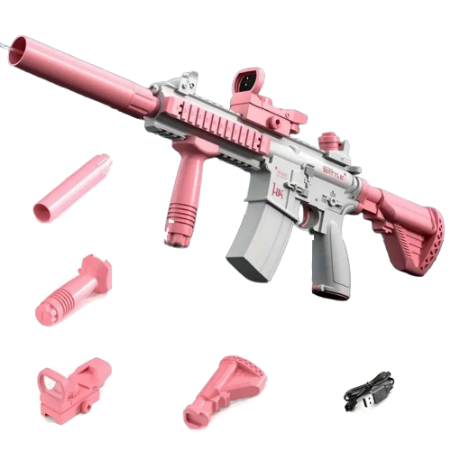 gros pistolet a eau rose accessoires