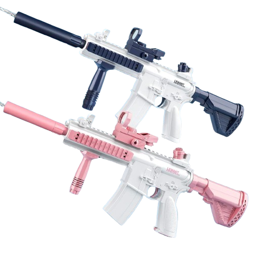gros pistolets a eau bleu rose