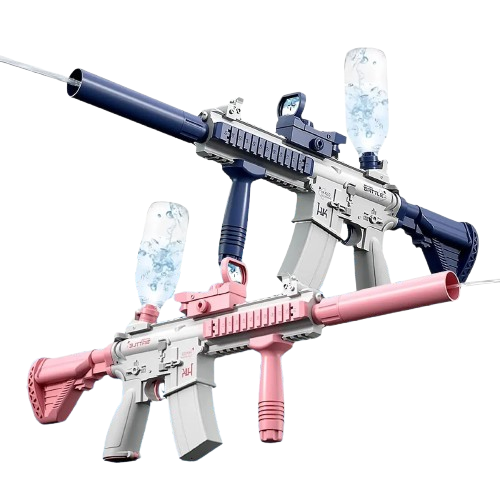 gros pistolets a eau rose bleu