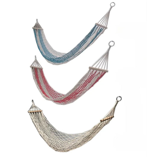 hamac plage bleu rouge blanc