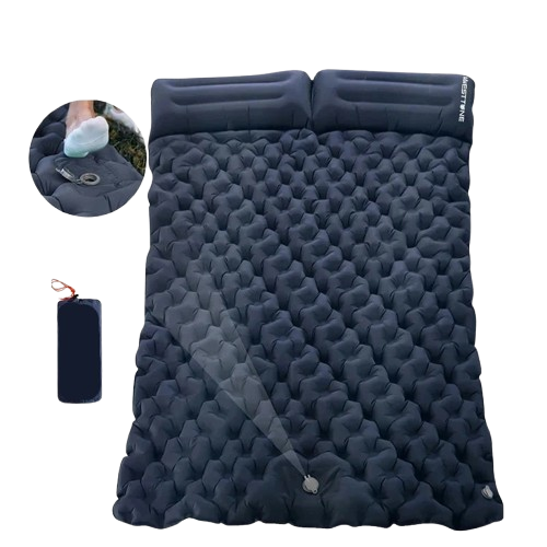 matelas de plage 2 personnes bleu marine valve