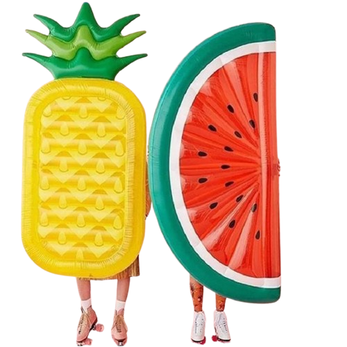 matelas gonflable piscine ananas pastèque