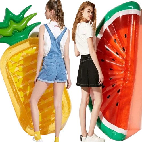 matelas gonflable piscine ananas pastèque filles